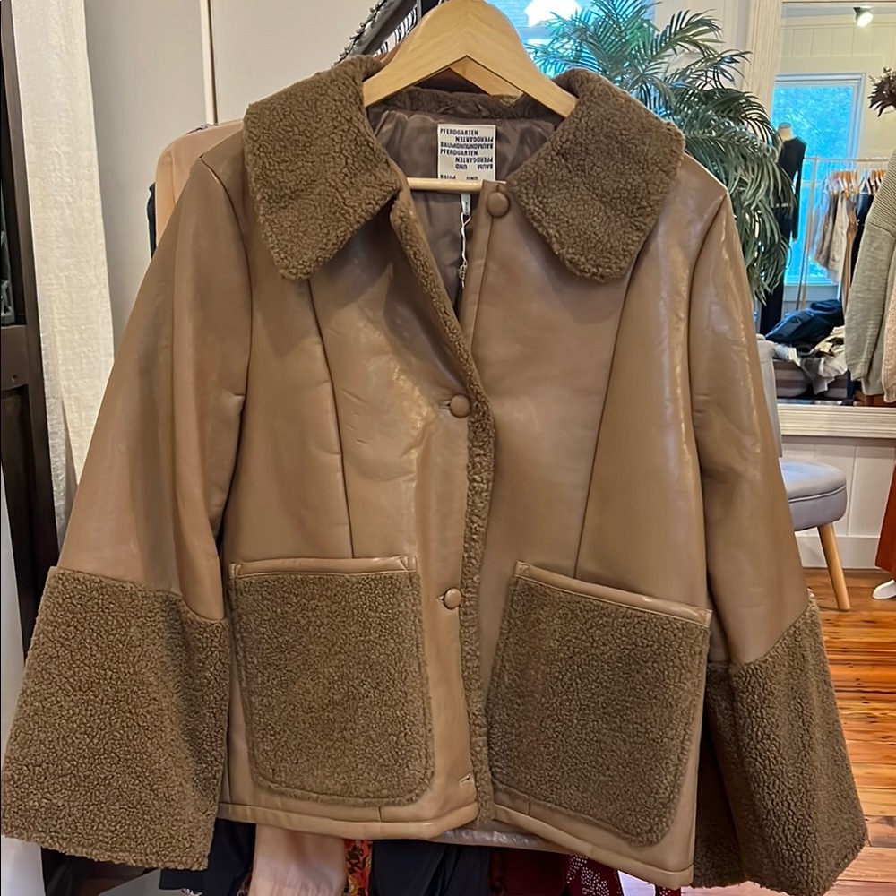 Women's Brown Teddy Jacket